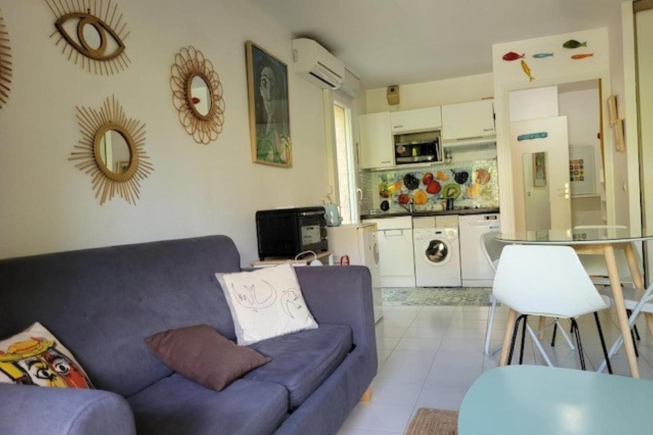 Nice Studio 30 M With Terrace And Pool Antibes Exterior foto